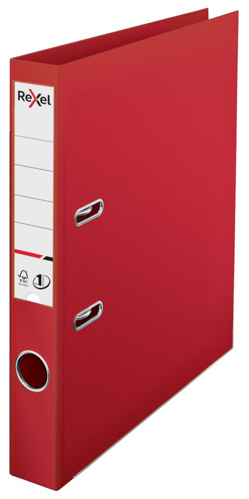 Rexel A4 Lever Arch File; Red; 50mm Spine Width; No.1 Power - Outer carton of 10