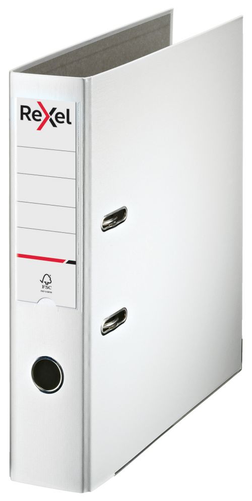 Rexel Lever Arch File Polypropylene ECO A4 75mm White 2115717