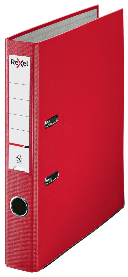 Rexel A4 Lever Arch File; Red; 50mm Spine Width; Economic Range - Outer carton of 25