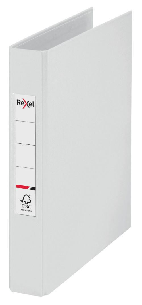 Rexel Choices A5 Ring Binder, White, 25mm 2 O-Ring Diameter - Outer carton of 10