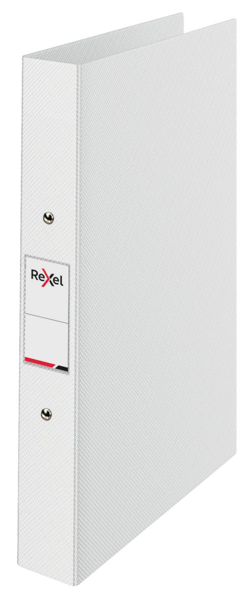 Rexel Ringbinder Choices A4 25mm 2 O-Ring White (Pack 10) - 2115565