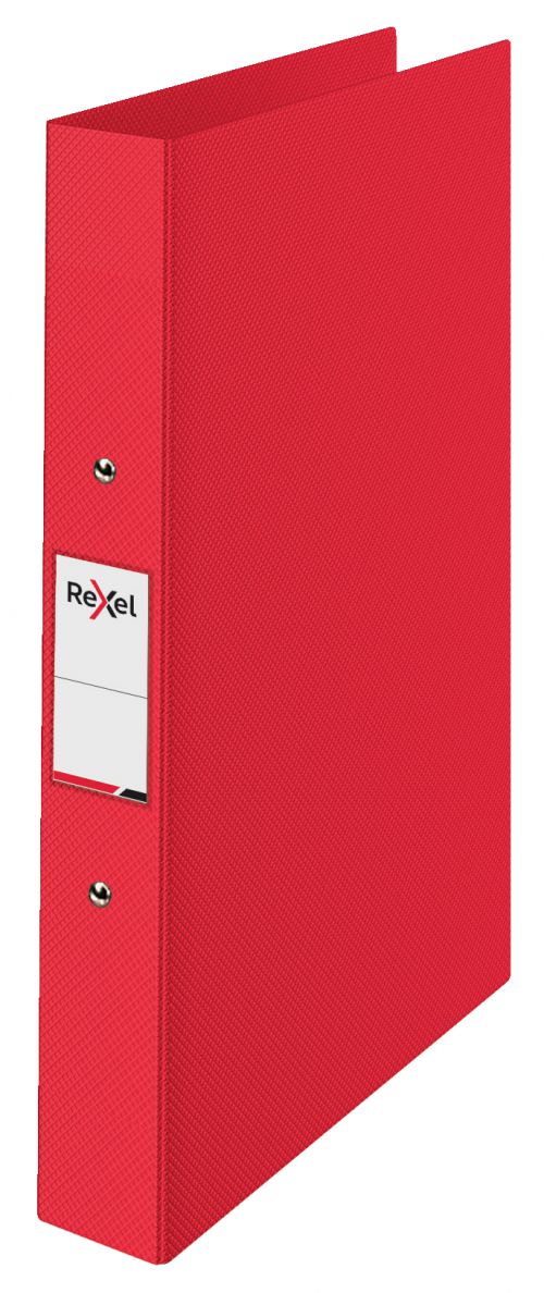 Rexel Choices A4 Ring Binder, Red, 25mm 2 O-Ring Diameter - Outer carton of 10