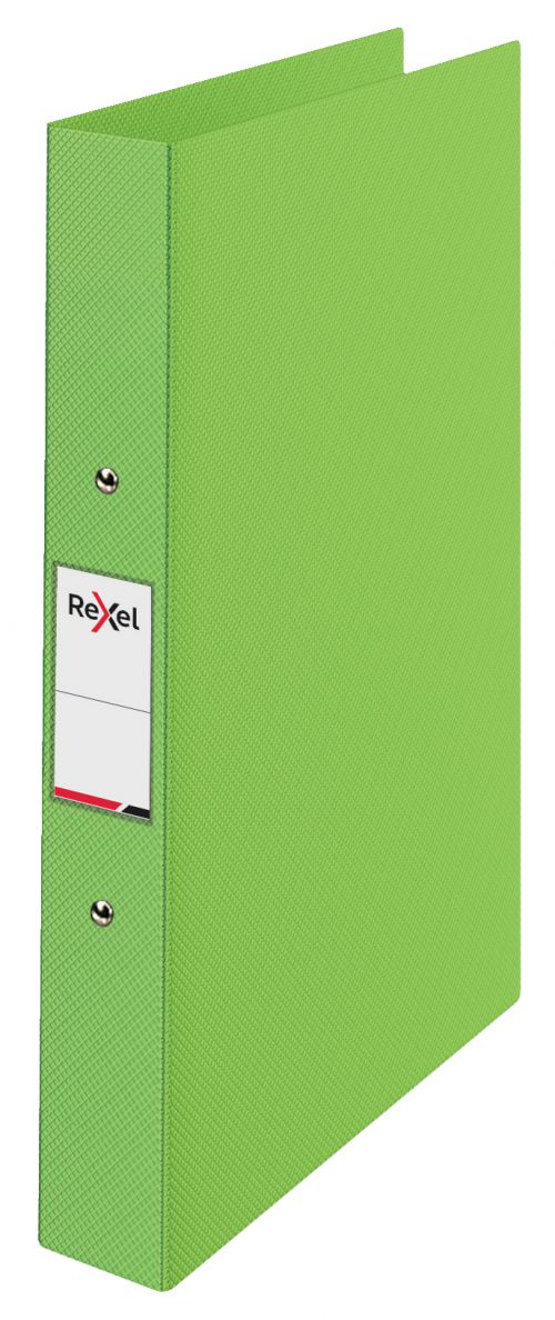 Rexel Choices A4 Ring Binder, Green, 25mm 2 O-Ring Diameter - Outer carton of 10