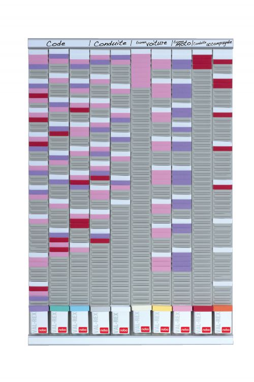 Nobo T-Card General Planning Kit, 10 panels, 54 slots