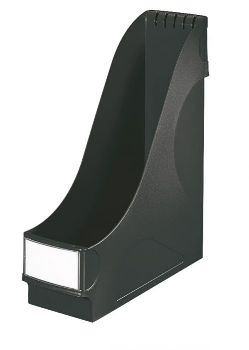 Leitz Magazine File, extra wide High capacity (92 mm). Includes label holder. A4. Black. - Outer carton of 8