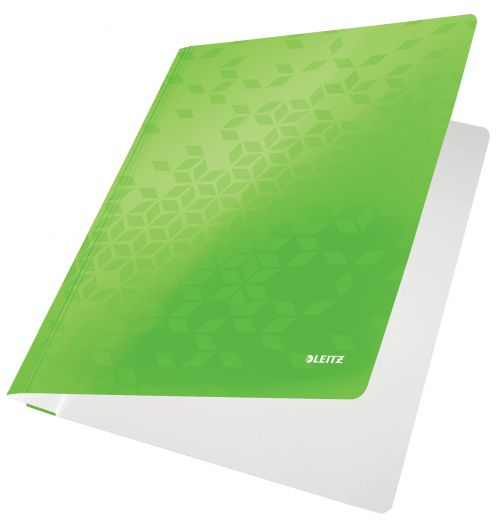 Leitz WOW A4 Card Flat File. Green - Outer carton of 10