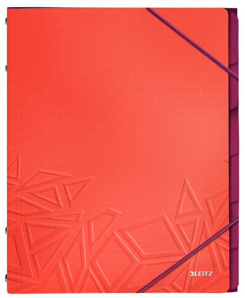 Leitz Urban Chic Divider Book, 6 parts, A4, Red - Outer carton of 4