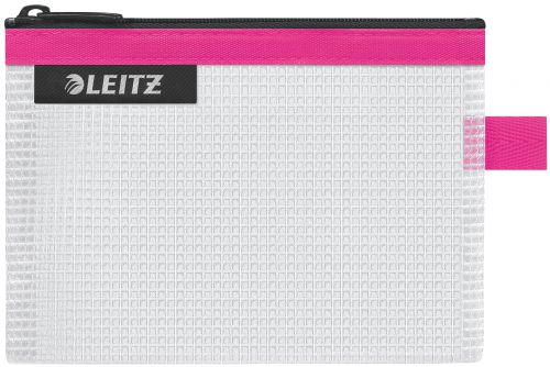 Leitz WOW water resistant Travel Pouch Small Size: 14x10.5 cm. Pink - Outer carton of 10