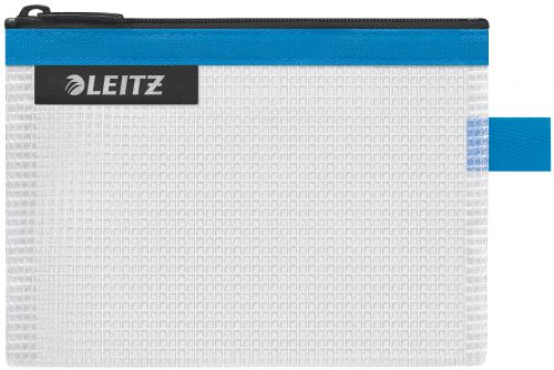 Leitz WOW water resistant Travel Pouch Small Size: 14x10.5 cm. Blue - Outer carton of 10