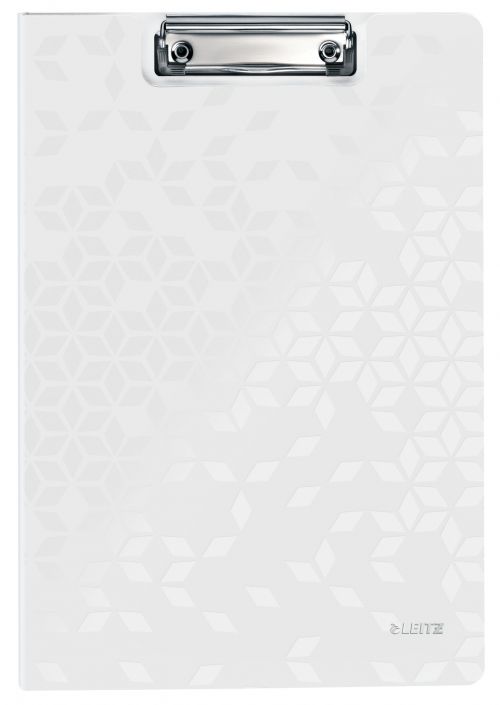Leitz WOW Clipfolder with cover. A4. White