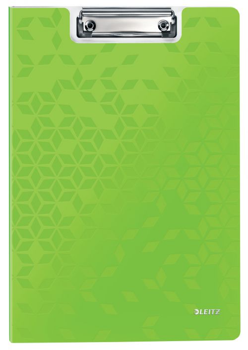 Leitz WOW Clipfolder with cover. A4. Green