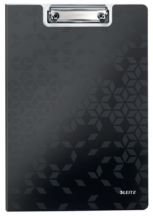 Leitz WOW Clipfolder with cover. A4. Black