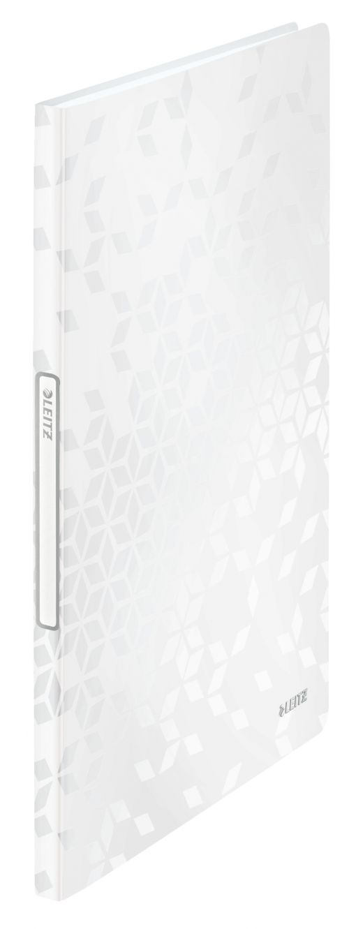 Leitz WOW Display Book Polypropylene. 20 pockets. 40 sheet capacity. A4. White