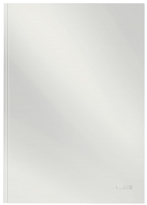Leitz Solid Notebook A4 ruled with hardcover 80 sheets of high opacity paper. Casebound. White - Outer carton of 6