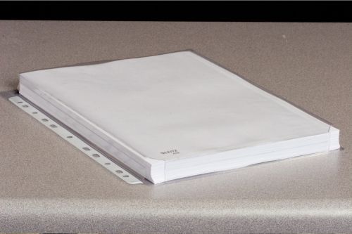Ideal for lever arch files and binders, these top opening, expandable 20mm fold pockets are sized to fit large documents and catalogues. Perfect for filing up to 200 sheets of A4 paper, the clear pockets with embossed foil are made from durable 170 micron polypropylene, designed to last. Supplied in a pack of 5.