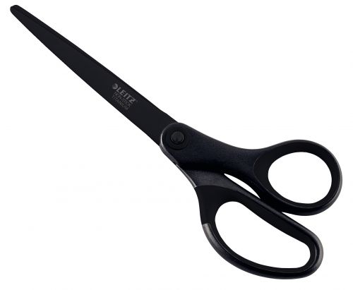 Leitz Titanium Non Stick Quality Scissors. 180 mm. In blister pack. Black