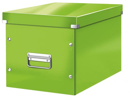 Leitz WOW Click & Store Cube Large Storage Box, Green.