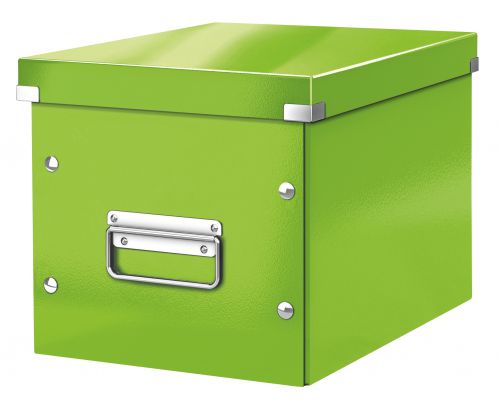 Leitz WOW Click & Store Cube Medium Storage Box, Green.