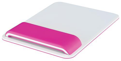 Leitz Ergo WOW Mouse Pad with Adjustable Wrist Rest Pink