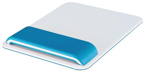 Leitz Ergo WOW Mouse Pad with Adjustable Wrist Rest Blue