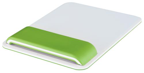Leitz Ergo WOW Mouse Pad with Adjustable Wrist Rest Green