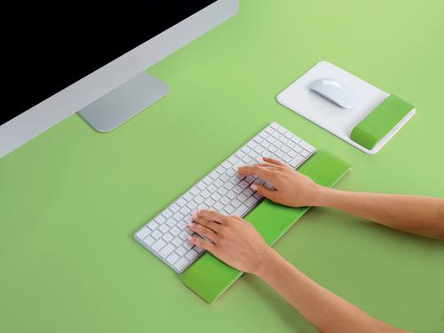 Leitz Ergo WOW Adjustable Keyboard Wrist Rest Green 31371J