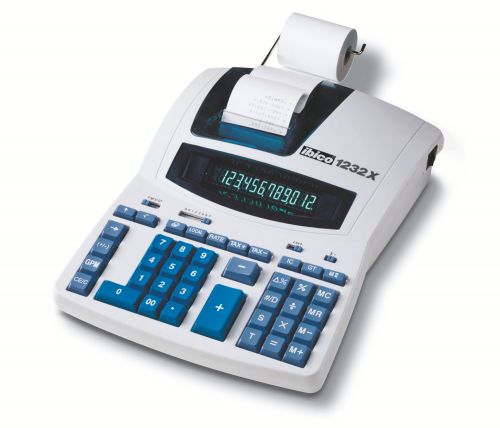 Ibico 1232X Professional Print Calculator White/Blue