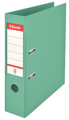 Esselte Colour'Ice Lever Arch File A4, Polypropylene, 75mm, Green - Outer carton of 10