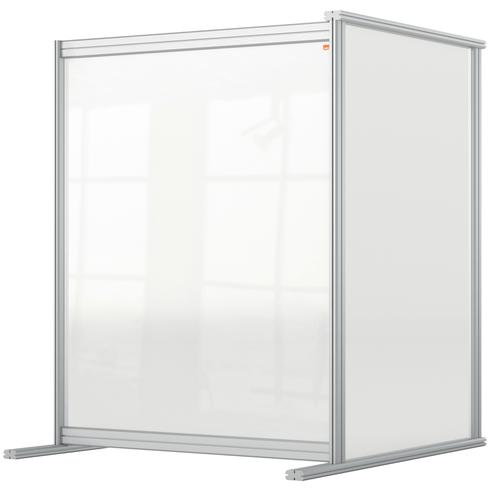 Nobo Premium Plus Acrylic Desk Protective Divider Screen Modular System Extender 800x1000mm Clear 1915497