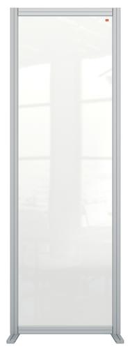 Nobo Premium Plus Acrylic Free Standing Protective Room Divider Screen Modular System 600x1800mm Clear 1915517  79717AC