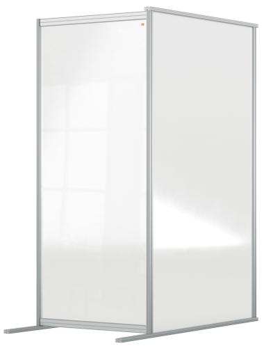 Nobo Premium Plus Clear Acrylic Protective Room Divider Screen Modular System Extension 800x1800mm Protective Screens OF1585
