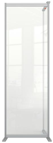 Nobo Modular Free Standing Room Divider Acrylic Extension 600x50x1800mm Clear KF90387 KF90387