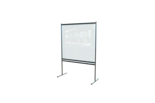 31191J - Nobo 1915551 Premium Plus Clear PVC Free Standing Protective Divider Screen 1480x2060mm