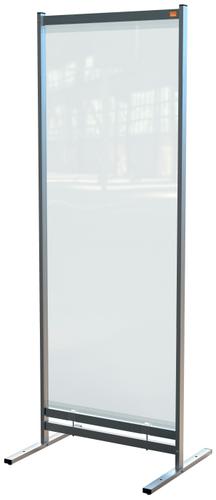 Nobo 1915552 Premium Plus Clear PVC Free Standing Protective Room Divider Screen 780x2060mm 31192J