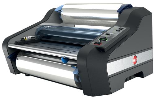 56074AC | The Ultima 35 EzLoad™ A3 laminator is ideal for schools, busy offices, and environments with high volume lamination requirements. This lamination machine provides versatile, economical and consistently high-quality laminating results. As a heavy duty laminator designed for documents up to A3 width, you can laminate paper of various shapes, sizes, banners, posters and more. With unique Ezload technology, the lamination roll film is simple and quick to load; available in thicknesses from 42.5 to 125 micron. Featuring a fast warm-up time, the laminator will be ready to use in just 90 seconds.