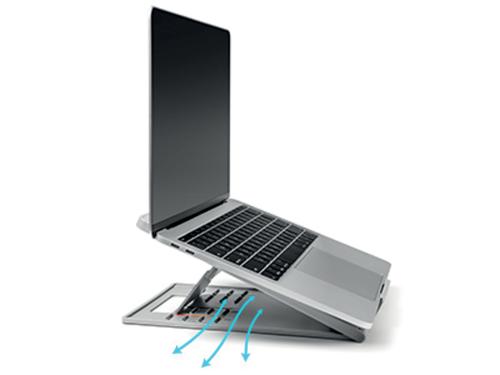 Kensington SmartFit Easy Riser Go Adjustable Ergonomic Laptop Riser for 14 Inch Laptops K50421EU - AC59909
