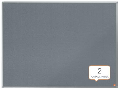 Nobo Essence Felt Notice Board 1200 x 900mm Grey 1915206 NB60878 Buy online at Office 5Star or contact us Tel 01594 810081 for assistance