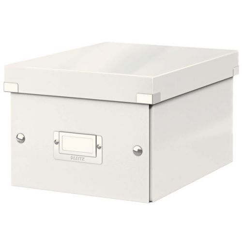 Leitz WOW Click & Store Small Storage Box.  With label holder. White