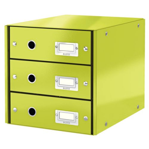 Leitz Click & Store Drawer Cabinet 3 Drawer Green