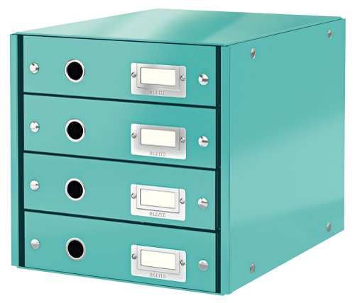 Leitz WOW 4 Drawer Cabinet - Ice Blue