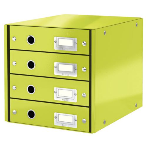 Leitz Click & Store Drawer Cabinet 4 Drawer Green
