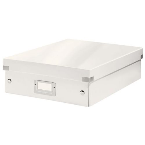 Leitz WOW Click & Store Medium Organiser Box. White