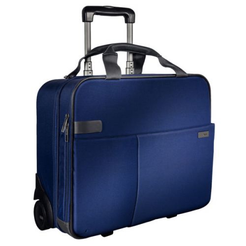 Leitz Complete Carry-On Trolley Smart Traveller Cabin size for 15.6” laptop Titan Blue