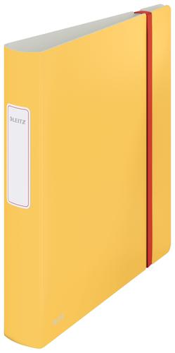Leitz 180° Active Cosy Lever Arch File A4, 50mm width, Warm Yellow - Outer carton of 6