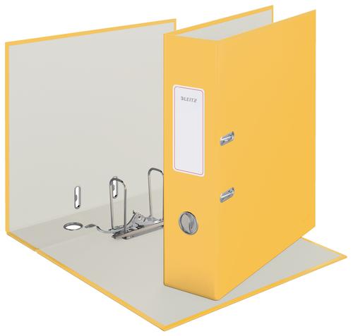 21524AC - Leitz Lever Arch File 180 Cosy A4 80mm Warm Yellow (Pack 6) - 10610019