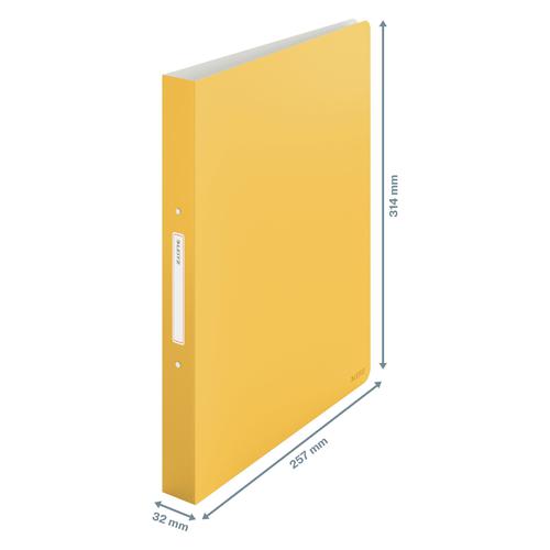 Leitz Ringbinder Cosy A4 Polypropylene 2RR 25mm Warm Yellow (Pack 10) - 42380019