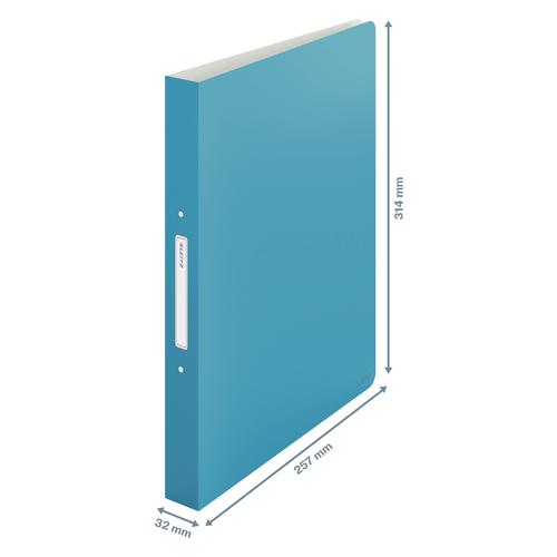 Leitz Ringbinder Cosy A4 Polypropylene 2RR 25mm Calm Blue (Pack 10) - 42380061 21566AC Buy online at Office 5Star or contact us Tel 01594 810081 for assistance
