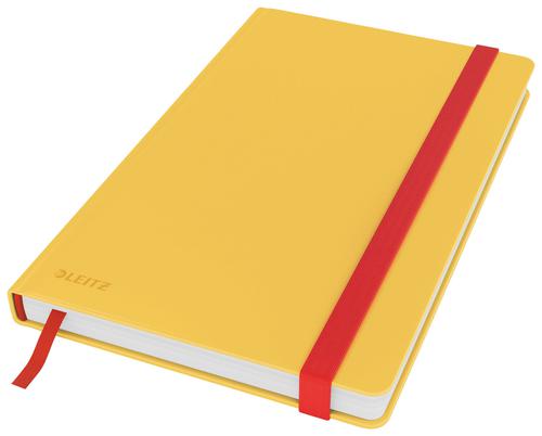 Leitz Cosy Notebook Soft Touch Ruled with Hardcover Warm Yellow