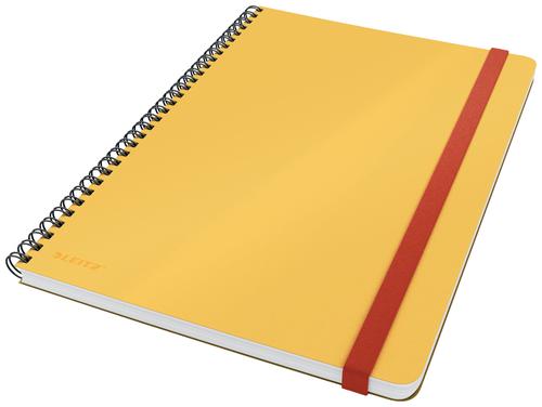 LEITZ Cosy Notebook wirebound HC size L (B5); warm yellow; ruled