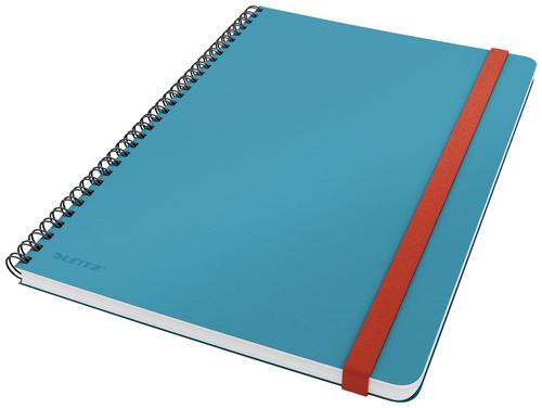 LEITZ Cosy Notebook wirebound HC size L (B5); calm blue; ruled